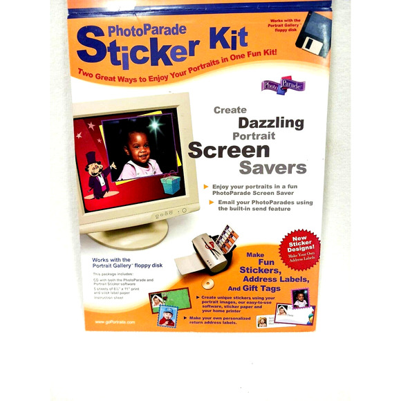 Photo Paper Sticker Kit 5 Sheets Stick Labels w CD instructions Crafts - Picture 10 of 16